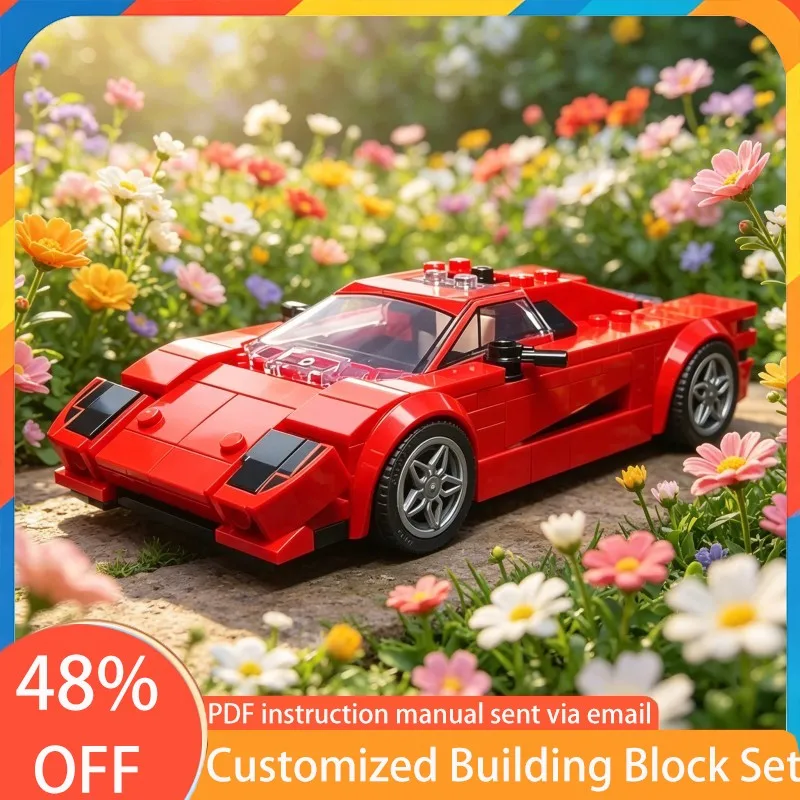 220 Parts Speed Hypercar 76934 CCX MOC Customize Modular Building Block Technology Simple Kids Creative DIY Assembly Toys Gift