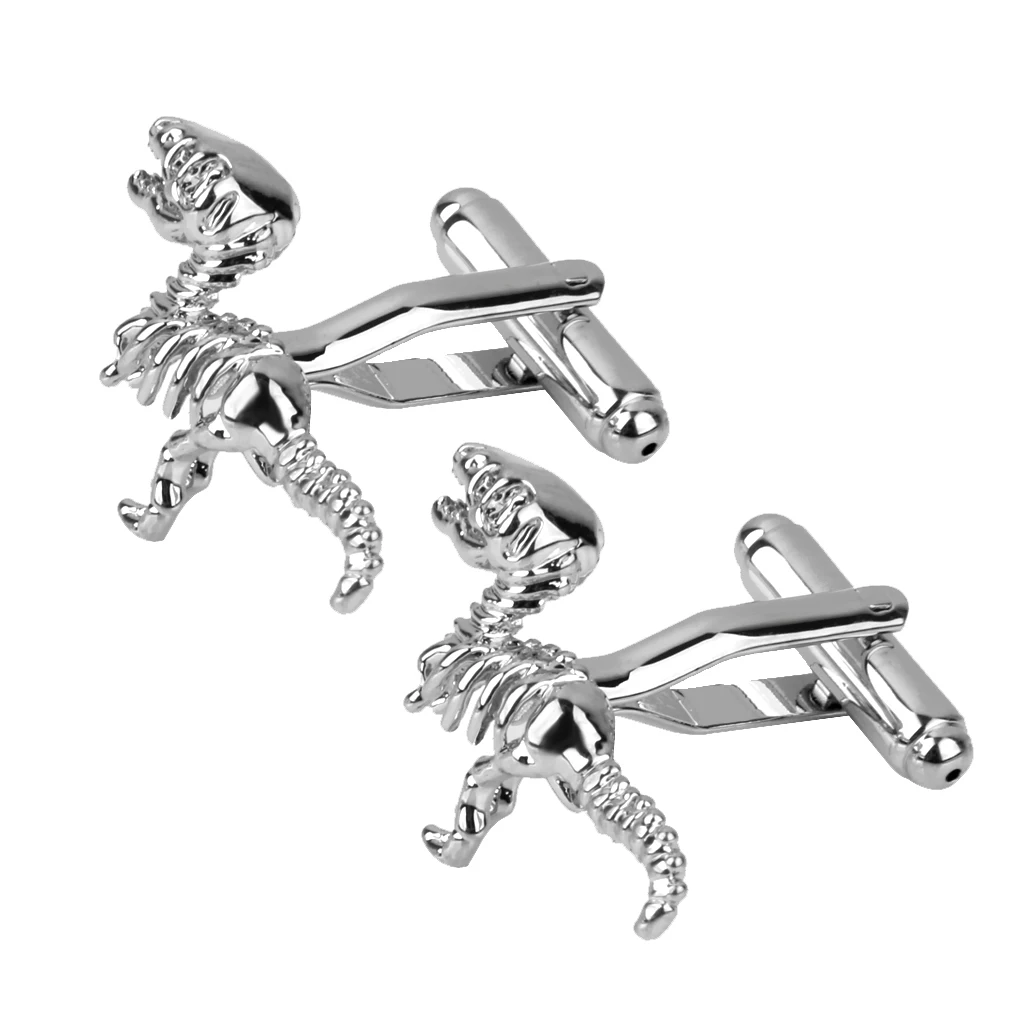 Boutons de manchette en cuivre tyrannosaure Rex pour hommes, boutons de manchette de chemise de luxe pour cadeau de fête de mariage