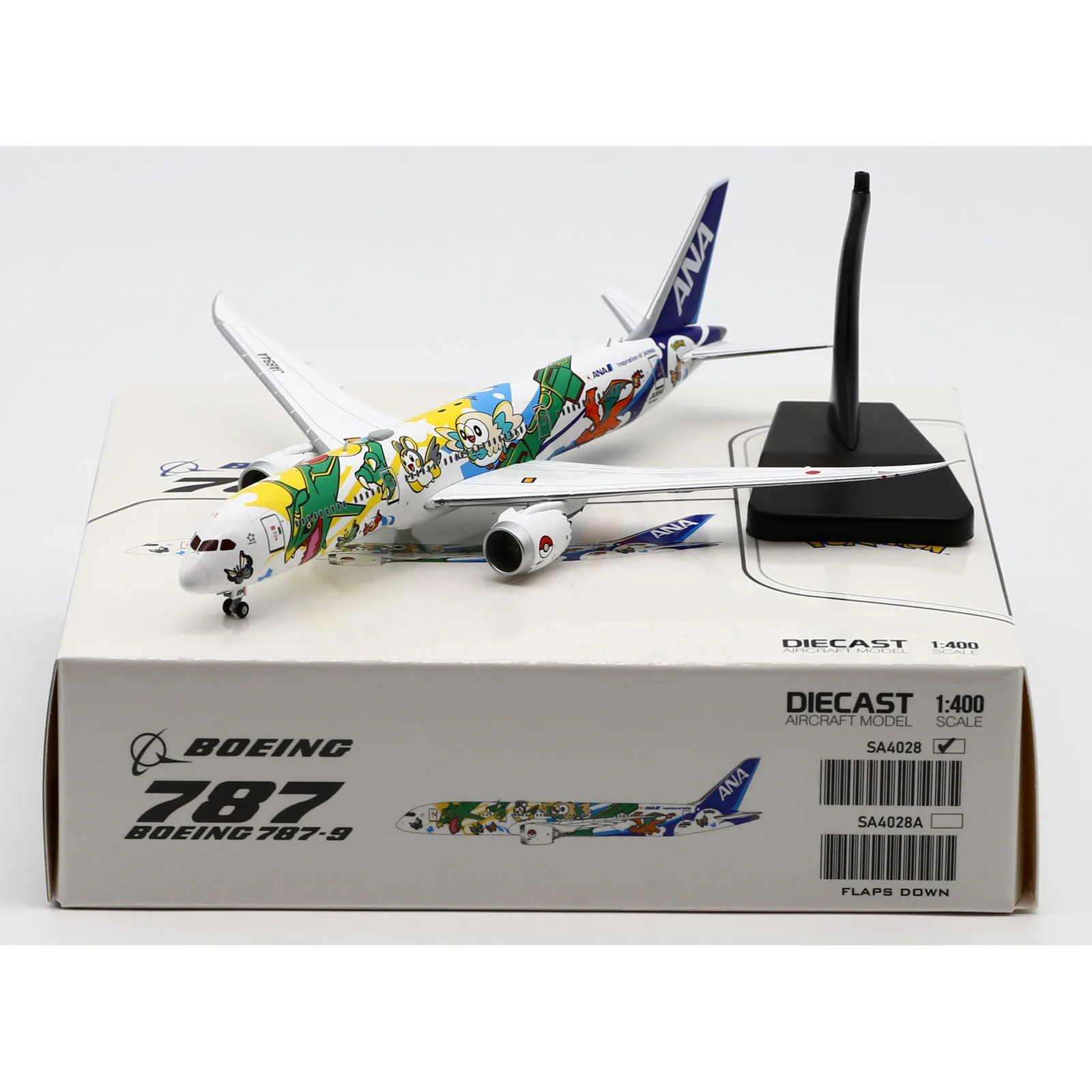 

SA4028 Alloy Collectible Plane Gift JC Wings 1:400 ANA All Nippon Airlines Boeing B787-9 Diecast Aircraft Jet Model JA894A