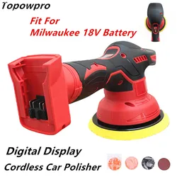 Lucidatrice per Auto Cordless adatta per batteria Milwaukee 18V lucidatrice automatica elettrica 8 marce utensili elettrici regolabili per ceretta in metallo