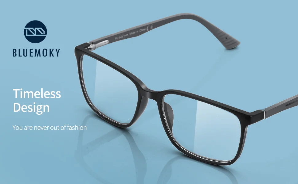 BLUEMOKY Anti Blue Light Reading Glasses For Men Women,Sport Square Frame Readers Anti Glare Computer Eyewear
