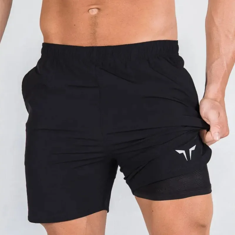 Summer 2024 Running Shorts Men 2 In 1 Sports Jogging Fitness Shorts Men\'s Gym Training Quick-drying Sports Shorts Male short