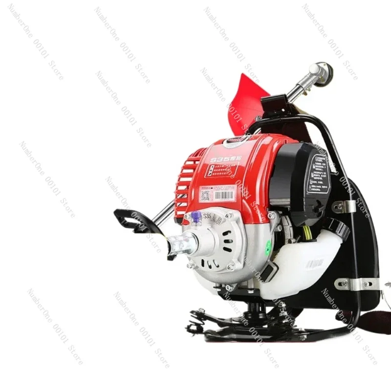 Small Household Mower Gasoline Engine Small Cyclone Four Stroke Shoulder Carrying Mower