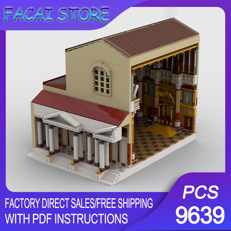 

Модульный конструктор Moc: Модель Королевского дворца Рима, технологичный блок, киномодель, рождественский подарок, игрушка для самостоятельной сборки