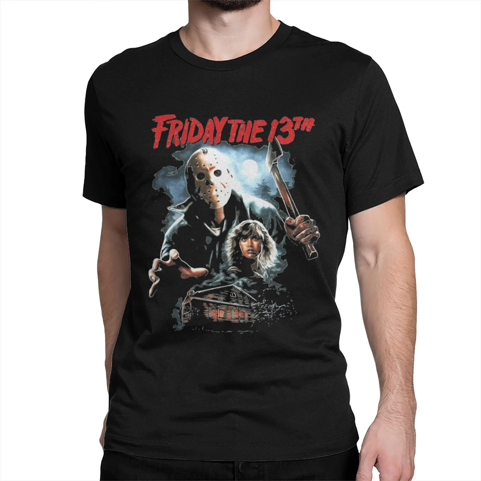 Mens Womens Friday 13th Halloween Movie 2024 T Shirt Cotton Printed Tee Shirts  Jason Voorhees  Clothing Outfits