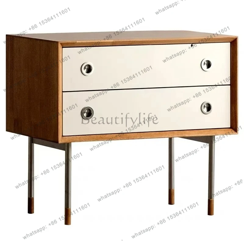 

Bedside table Nordic simple modern light luxury side cabinet Bedroom locker Corner Storage cabinet Sofa cabinet