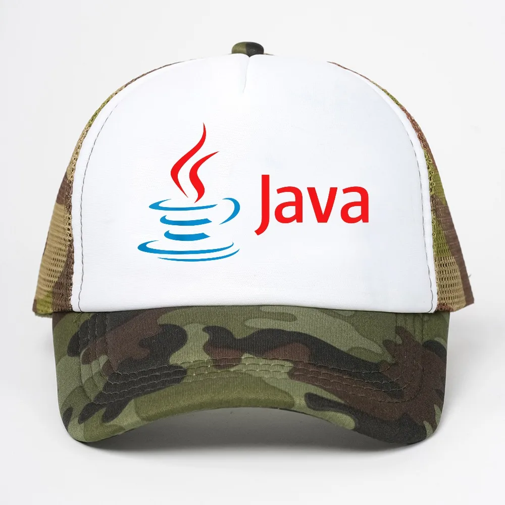 Java Computer Programmer Program Math Teacher Geek baseball cap Unisex Summer breathable mesh visor Trucker Hat