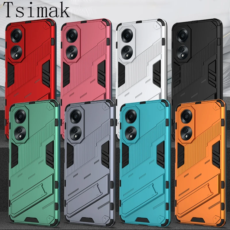 Fundas For OPPO A18 A38 A58 A78 4G Case Bumper Shockproof Armor Back Coque for Realme C51 C53 C55 C65 C67 Note 50 Phone Cover