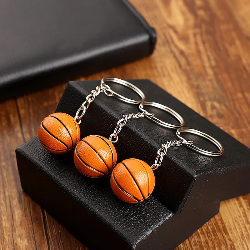 Basketball Soccer Keychain, Sports Keyring, carro Pingente, Presente do desportista favorito, Jóias de aniversário, namorado, nova moda