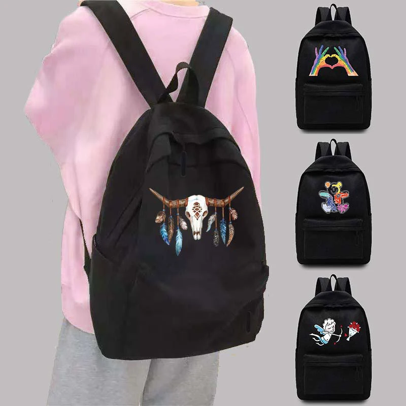 

2023 Women Backpack Teen College School Bag Laptop Bags Sports Pack Colorful Printing Men Youth Travel Large Organizer Backpacks