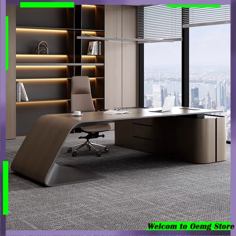 

Luxury Modern Computer Desk With Stylish Design Perfect Home Office Gaming Setup Executive Escritorio Organizer Bureau Furniture