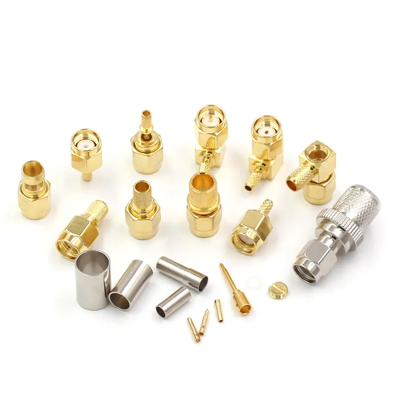 SMA-J/K-JW-1.5-3-5-7 Male/female RF Connector Inner Pin Inner Hole RG316 Welding Feeder Connector