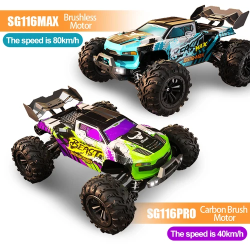 ZLL SG116 MAX RC 자동차 80 KM/H 고속 오프로드 드리프트 자동차 브러시리스 4WD 전문 레이싱 카 성인용 원격 제어 자동차