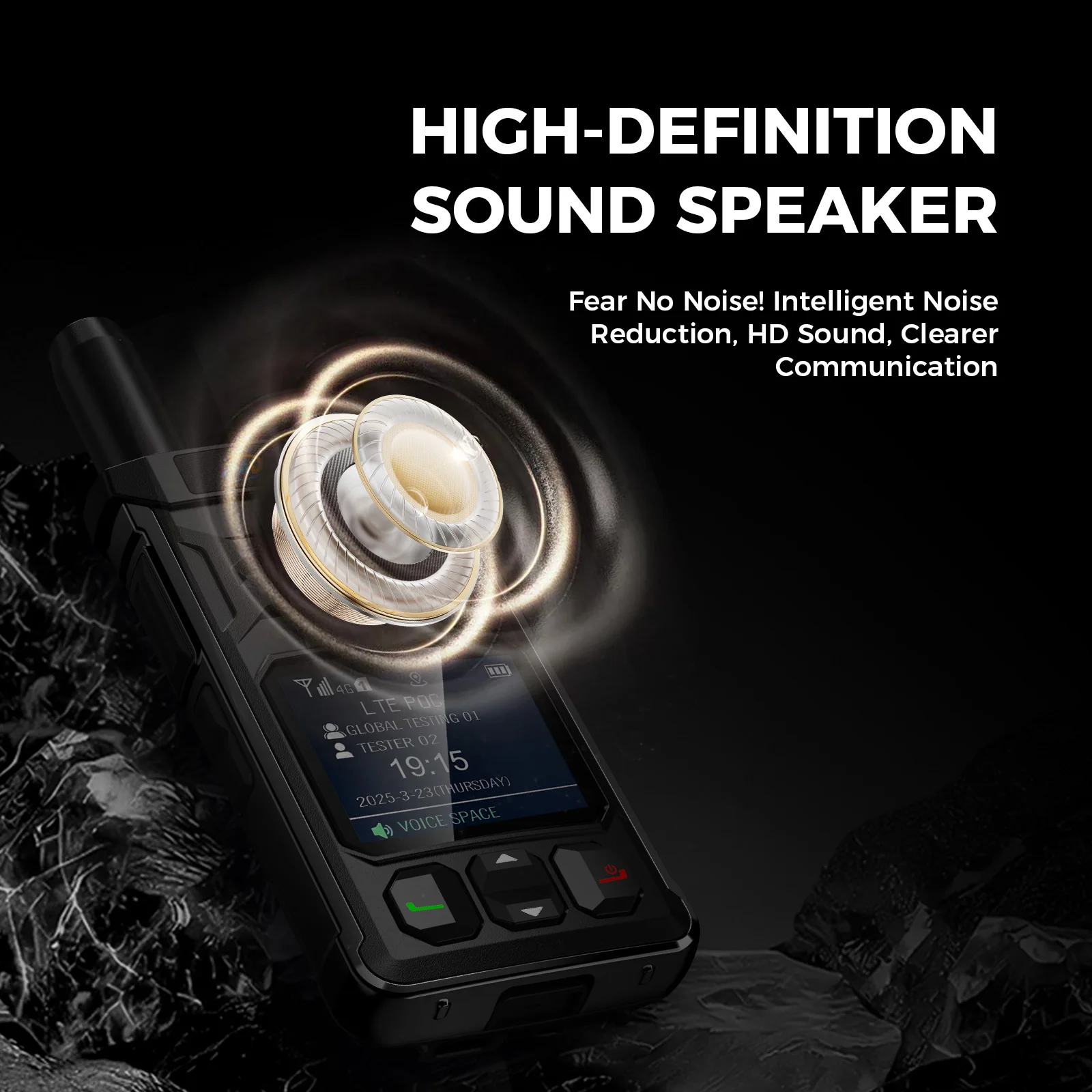 OMIZN Walkie Talkie Professional Camping Waterproof IP65 Radio Network Radio Long Range Suitable for Outdoor Commercial Use T6