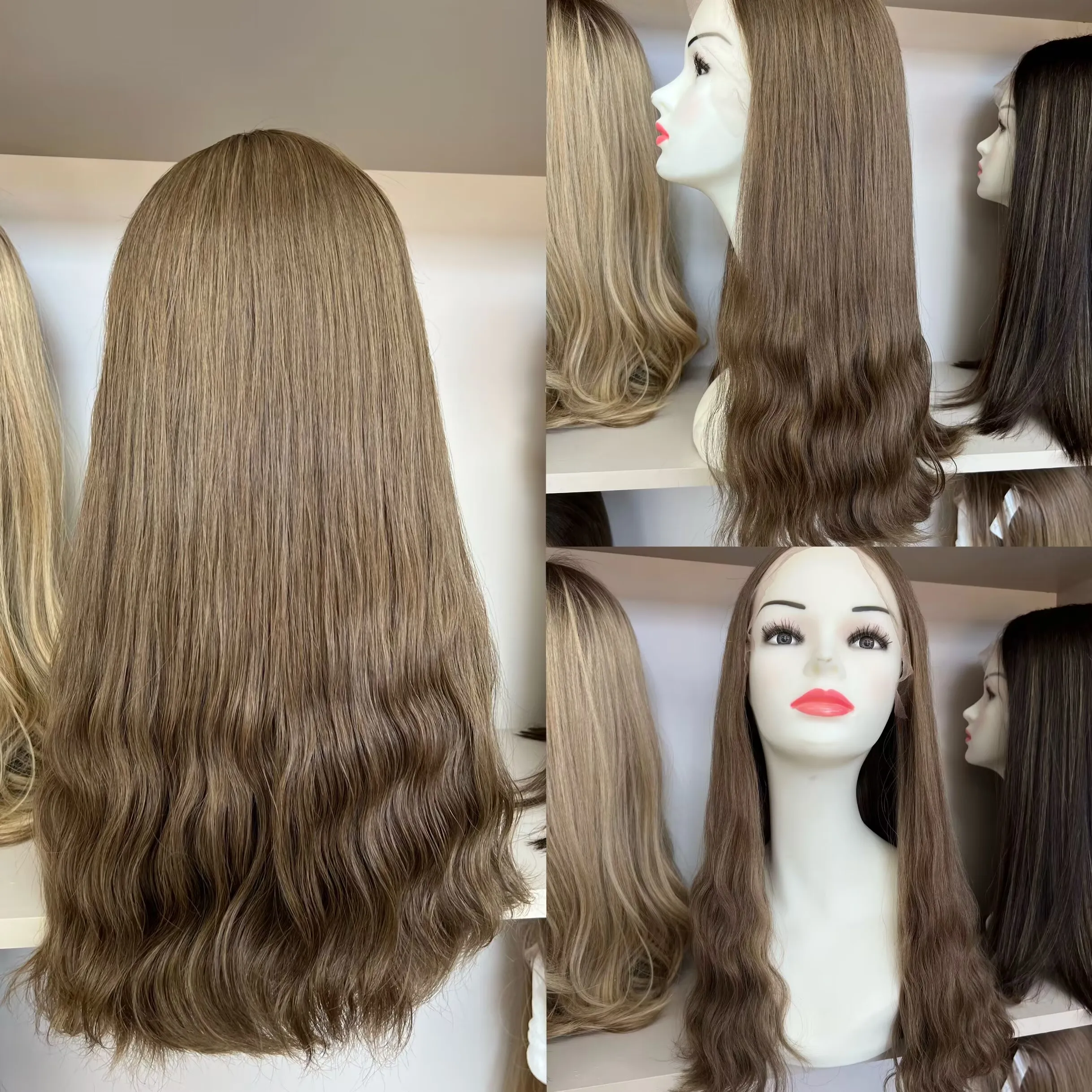 Jewish Wig European Hair Tsingtaowigs Lace Top Honey Blonde Human Hair For Women Free Shipping