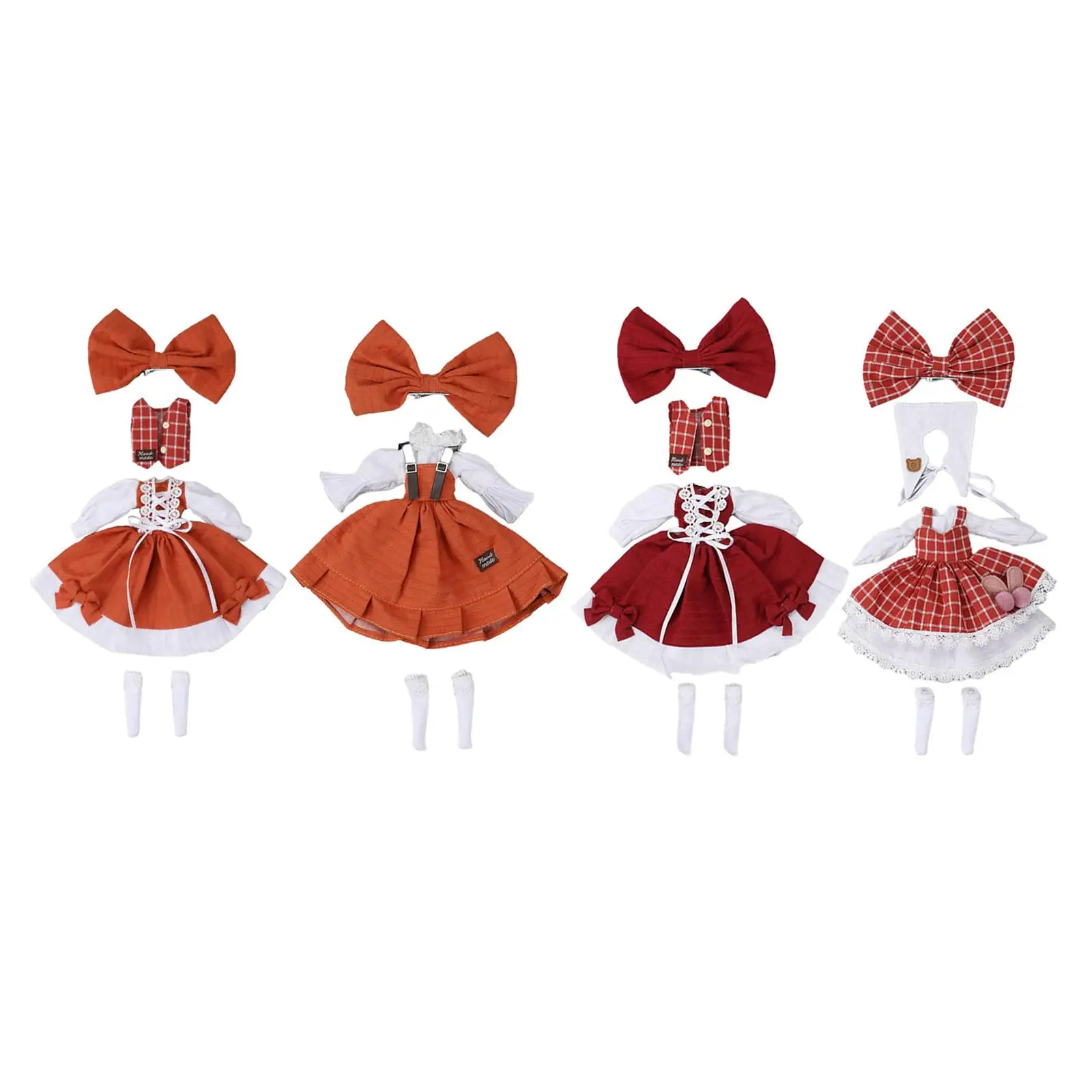 BJD poppenkleding meisjespop met haaraccessoires kledingoutfits voor Ob22