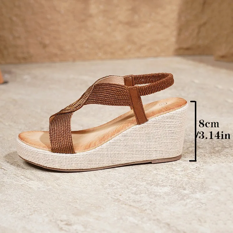 Fashion Woman Summer Sandals Shoes Wedge Shoes For Women Comfortable Women's Sandals Soft Light Female Sandalias Mujer Footwear