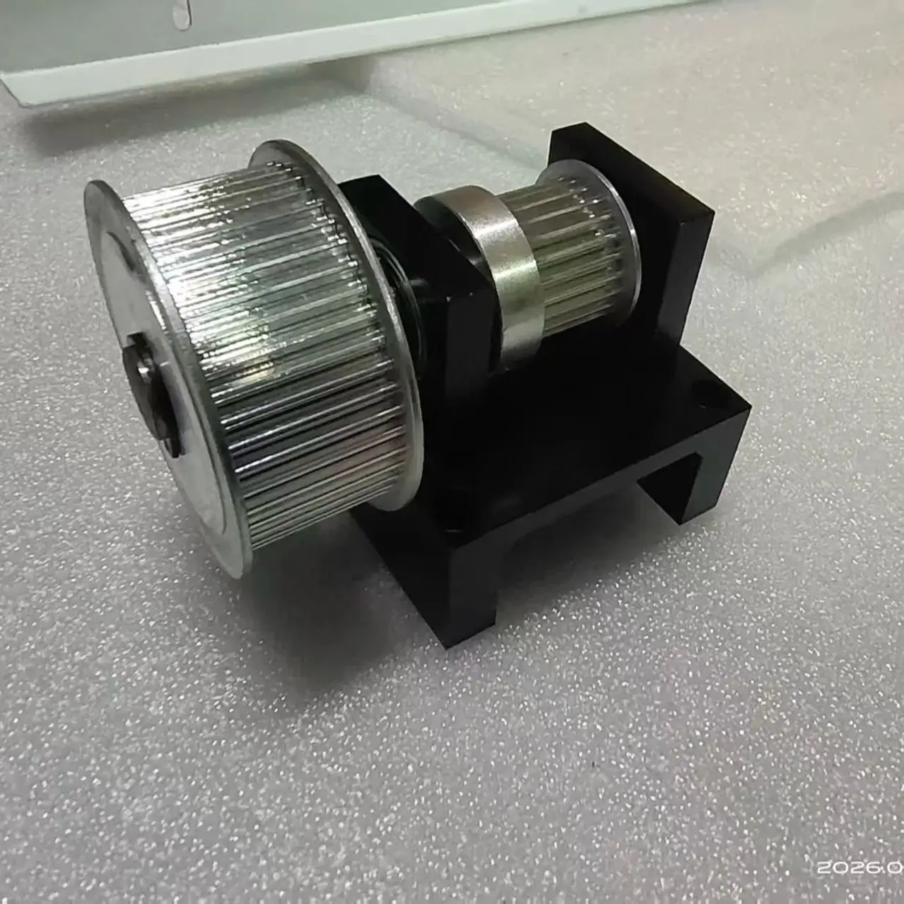 Laser Engraving Machine Drive Pulley Bracket Height 55mm Pulley Center Height 43mm Ratio 3M-24 Teeth to 3M-48 Teeth