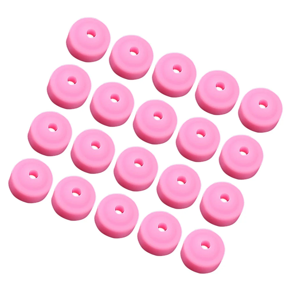 20 قطعة مسمار الحفر مجمع الغبار قبعات بلاستيكية الكهربائية مسمار ملف مانيكير أدوات صالون لوازم طحن غطاء رأس #4