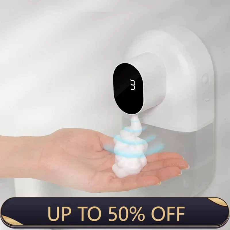USB Automatic Mobile Phone Soap Dispenser Foam Induction Smart Wall Mounted Soap Dispenser Bathroom Accessories 500ml