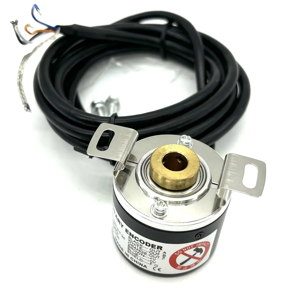 

8MM hollow shaft rotary encoder 1024p/r E40H8-1024-3-T-24 totem pole output 24v 40*40mm