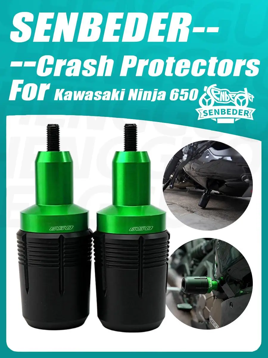 Protector de chasis deslizante para moto para Kawasaki Ninja 650 Z650 RS 2017-2024, accesorio de escape