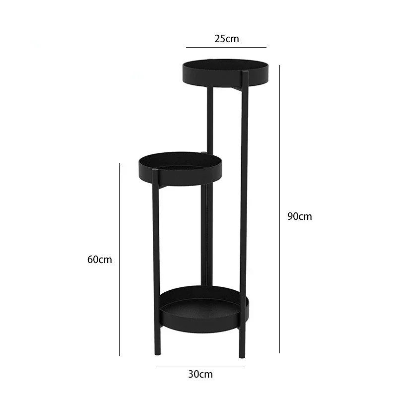 Multi-layer Plant Stand Simple Flowerpot Shelf Living Room Wrought Iron Holder Nordic Light Luxury Space-saving Plant Shelf