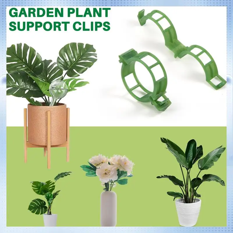 

AD-200 PCS Garden Plant Support Clips, Tomato Clips, Trellis Clips, For Cucumber Flower Squash Vine, 1 Inch Inner Diameter