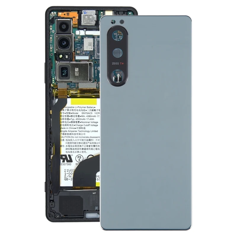 Original Battery Back Cover for Sony Xperia 5 III  with Camera Lens Cover Phone Rear Housing Case Replacement