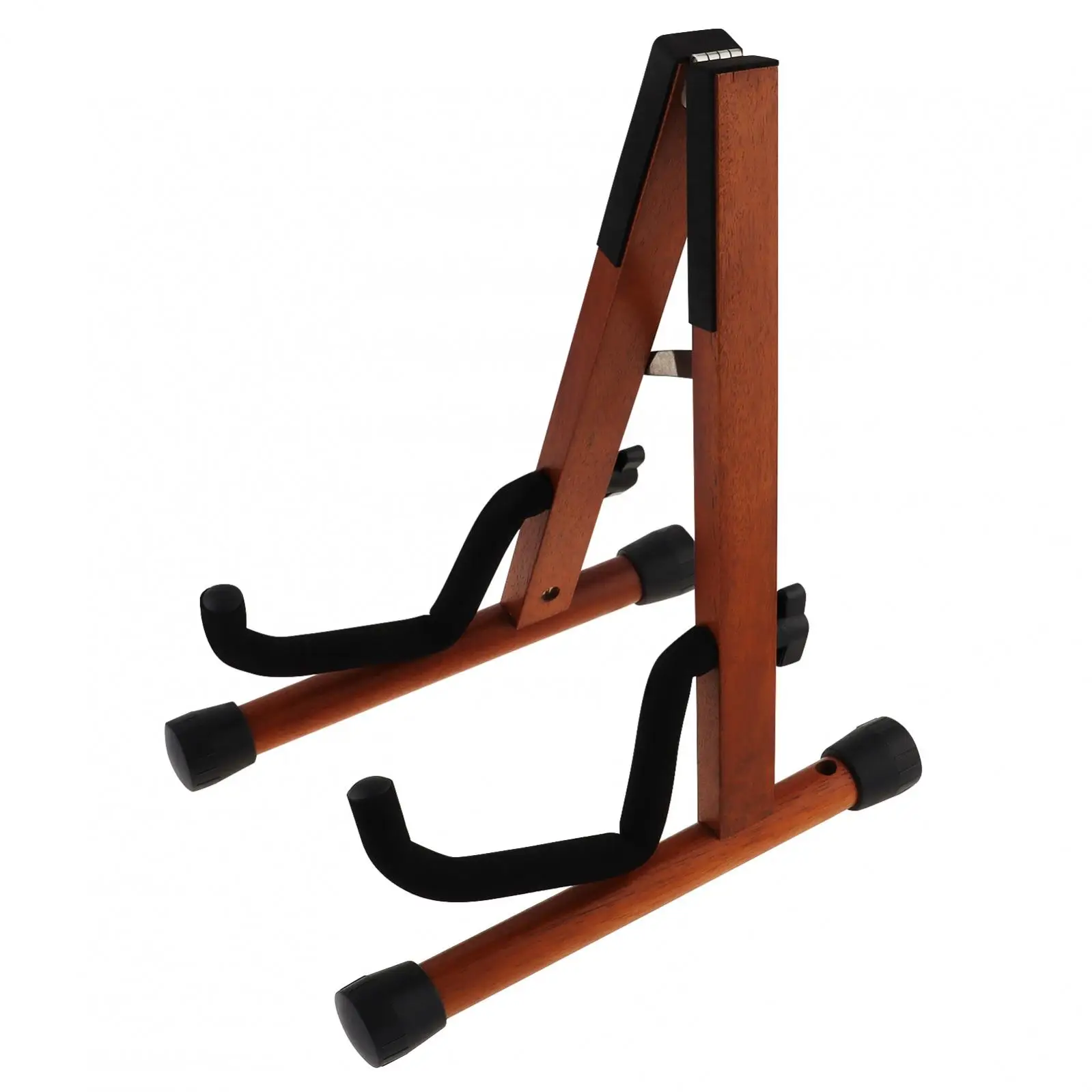 

Real Mahogany Solid Wood Floor Violin Stand for Violins / Viola / Ukulele with Bow Holder, Foldable Wooden Stand