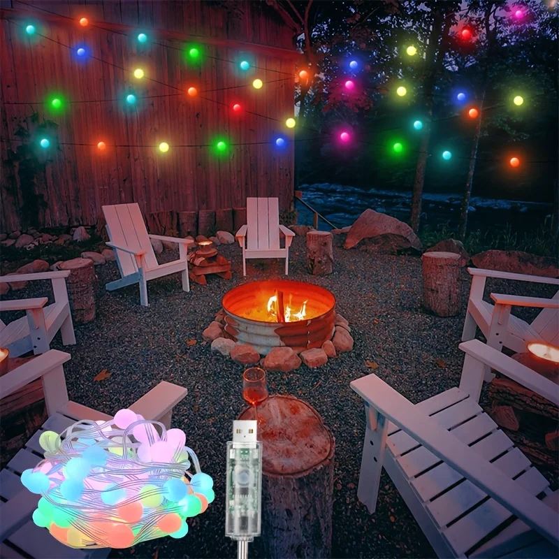 Smart LED String Light 33/66/132 LEDs USB App & Remote Control Fairy Lights Garland, for Christmas Tree Party Tent Bedroom Decor
