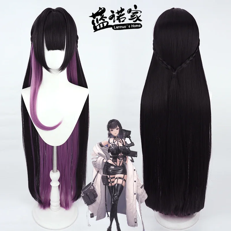 NIKKE Goddess of Victory Mihara Cosplay Wig Earrings Long Straight Women Hair Heat Resistant Synthetic Hair