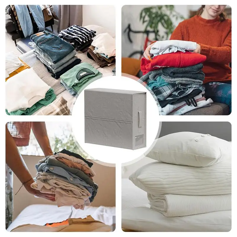 Cloth Storage Box Clothes Closet Organizer Bed Quilt Sheet Blanket Pillow Rack Container 600D Foldable Bed Sheet Organizer