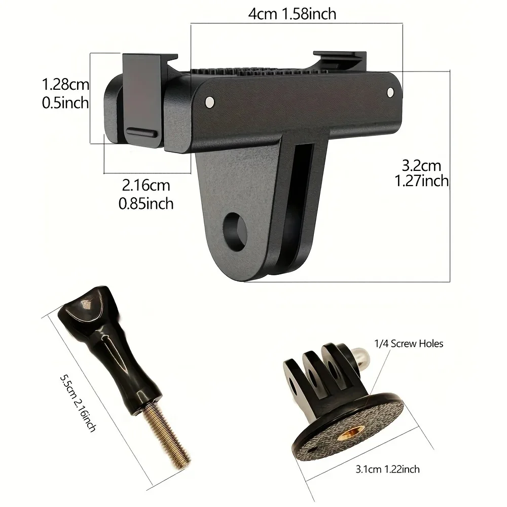 Action 5/4/3 Magnetic Quick Release Adapter Base with Tripod Adapter & Screw for DJI Osmo Action 5 PRO 4 3 Camera Accessories
