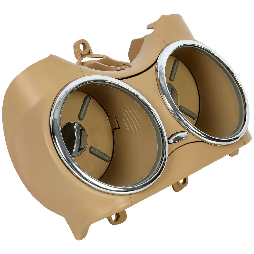 Car Interior Accessory Dual Cup Holder Console Cup Insert Robust Plastic Construction For Mercedes-Benz CLS500 2006