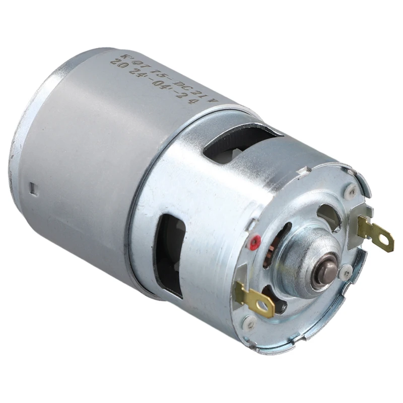 775 DC 21V Small Brush Motor High-Speed Silent Motor High-Power Dual Bearing Motor