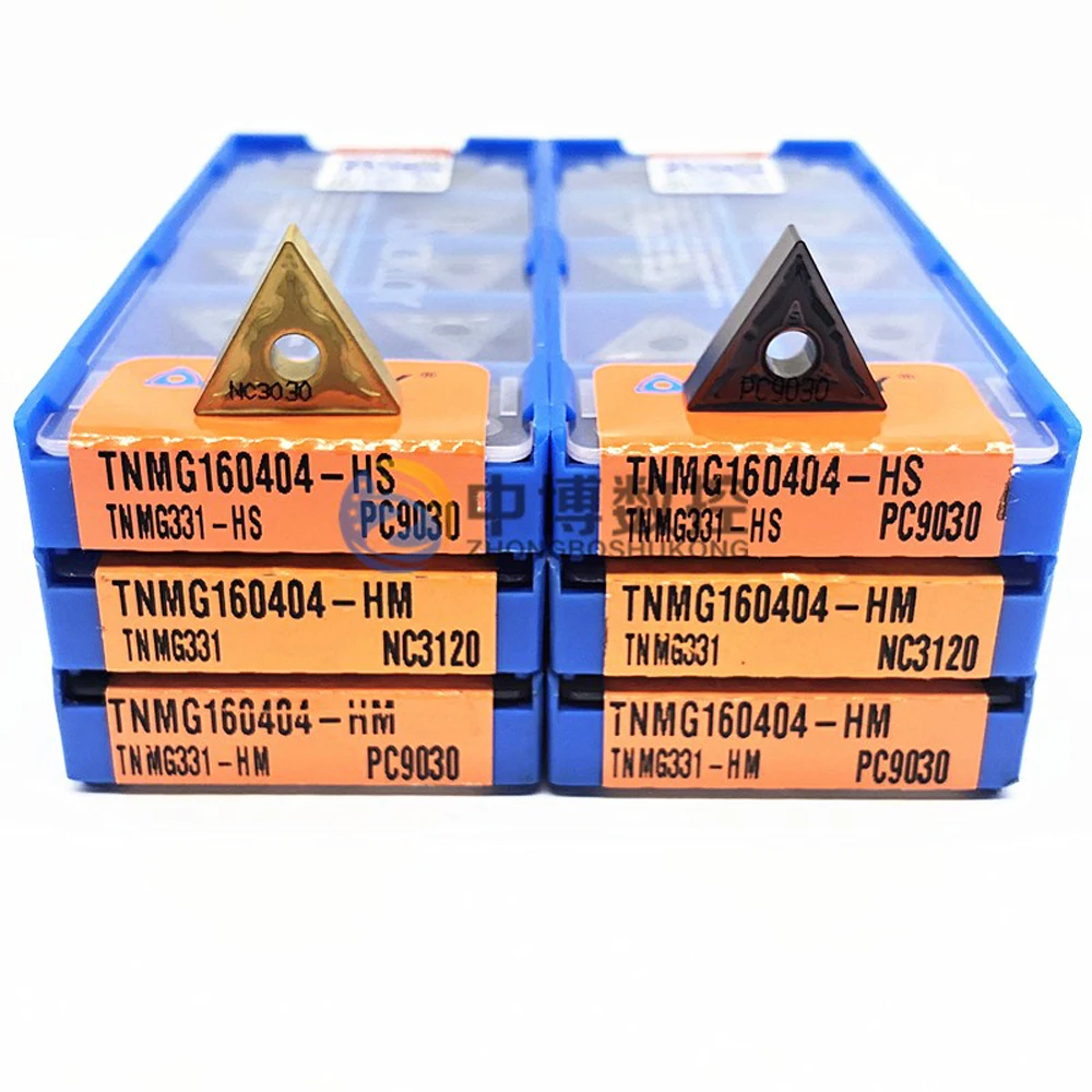 Cortador de metal original de Corea TNMG 160404 -HS TNMG 160408 -HS TNMG 160412 -HS PC9030 PC5300 insertar herramienta CNC torno máquina cuchillo