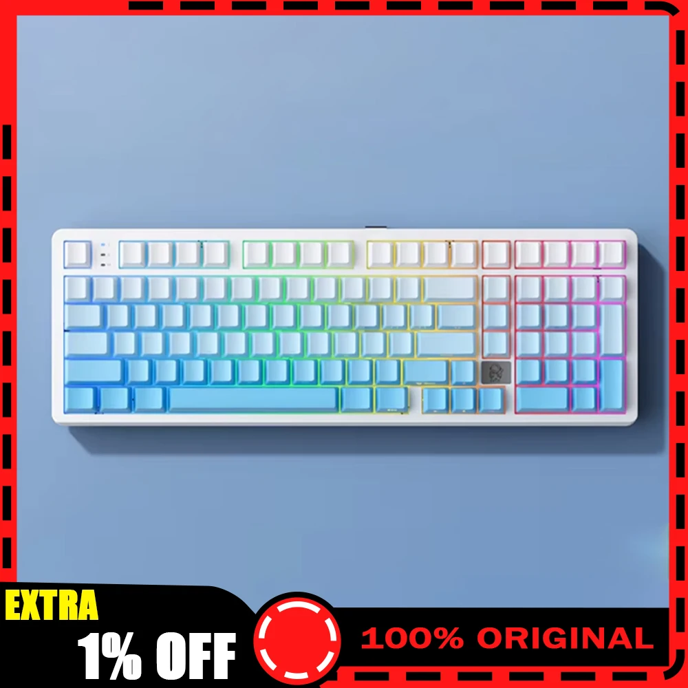 

LEOBOG Hi98Pro Механическая клавиатура 3 режима 2,4G Bluetooth Беспроводная клавиатура Hi98C Pro Gamer Keycaps PBT Пользовательская геймерская клавиатура в подарок