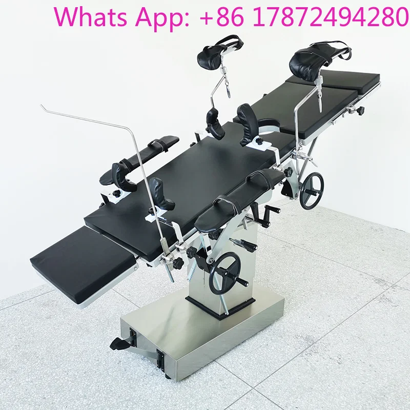 MN-OR006 Hand Crank Hydraulic Obstetric Examination Table Multifunction Gyne Surgery & Childbirth Bed for Clinic