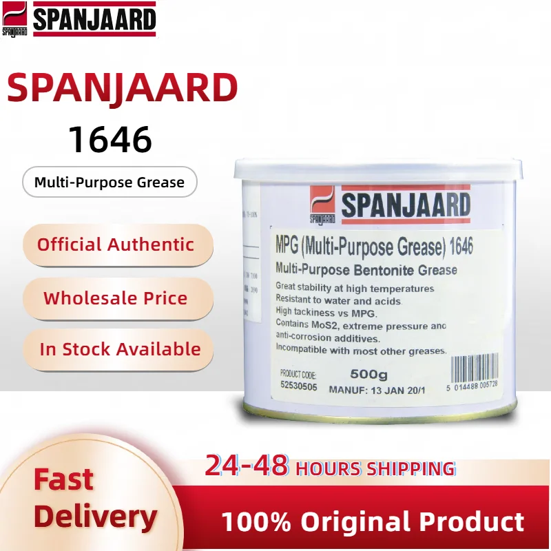 

Оригинальная многоцелевая смазка SPANJAARD MPG 1646, антиабразивная, коррозионная, для скользящих подшипников, шарикоподшипников и кранов