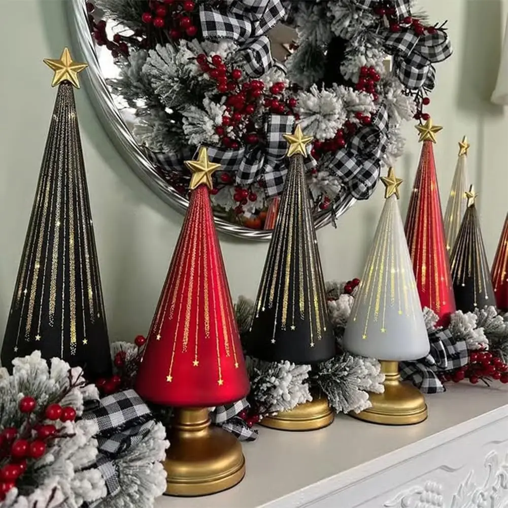 Resin Christmas Ornaments Craft Gift Decoration Resin Christmas Tree Decoration Table Home Decor Party Decorations