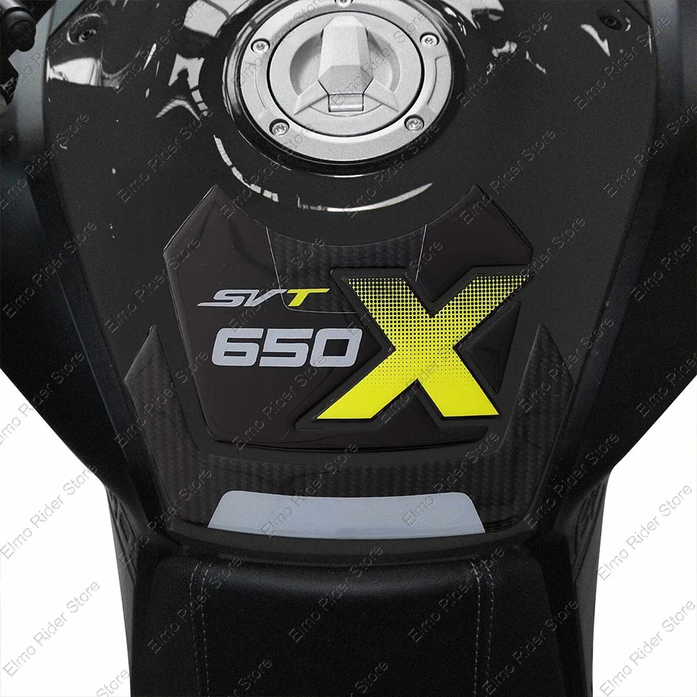 แผ่นสติกเกอร์ป้องกันถังน้ำมันรถจักรยานยนต์แบบ3D สำหรับ QJ Motor SVT 650 x SVT 650 x