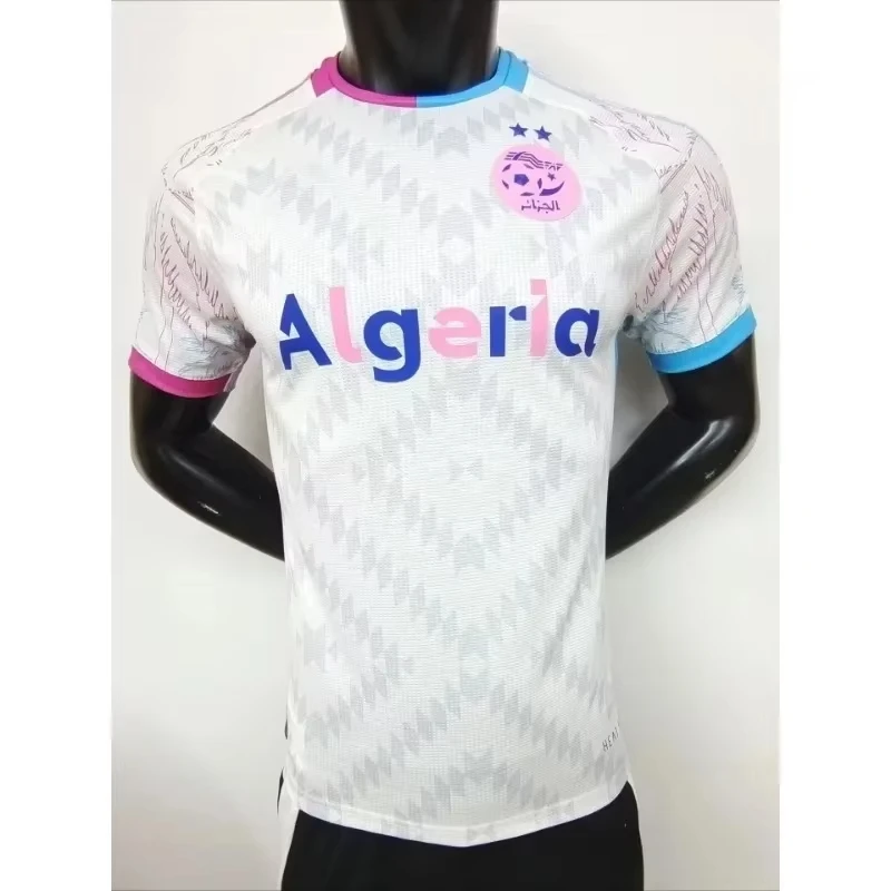 Algerische Sonderedition Fußballtrikots 3D-Gedruckte Modische T-Shirts für Männer und Frauen im Motorrad-Stil Kurzarm – Detail 5