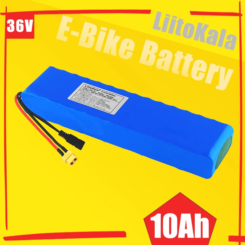 LiitoKala 18650 battery pack 36V10Ah 20Ah 30Ah 15Ah 24Ah high power 600W, suitable for electric bicycle lithium battery