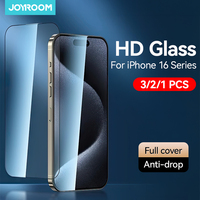 Joyroom 3/2/1PCS HD Glass For iPhone 16 15 Pro Max Screen Protector Full Screen Tempered Glass Protection For iPhone 16 15 Pro