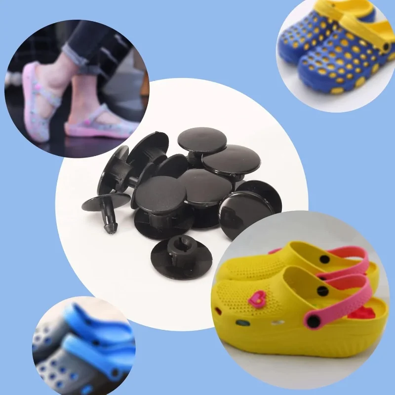 6/10 Sets Replacement Rivets Button Strap Compatible for Clog Beach Shoe Strap 16mm Size Rivets Repair