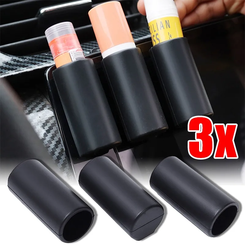 3 ~ 1 Adet Silikon Araba Ruj Depolama Raf Tutucu Evrensel Küçük Ürün Kadın Erkek Kozmetik ve Aksesuarları Organizatör Tutucu