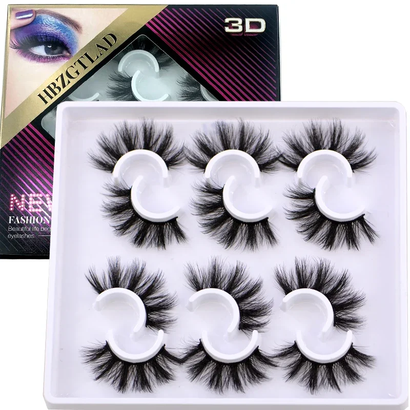New 5 pairs natural false eyelashes fake lashes long makeup 3d mink lashes eyelash extension mink eyelashes short eyelashes