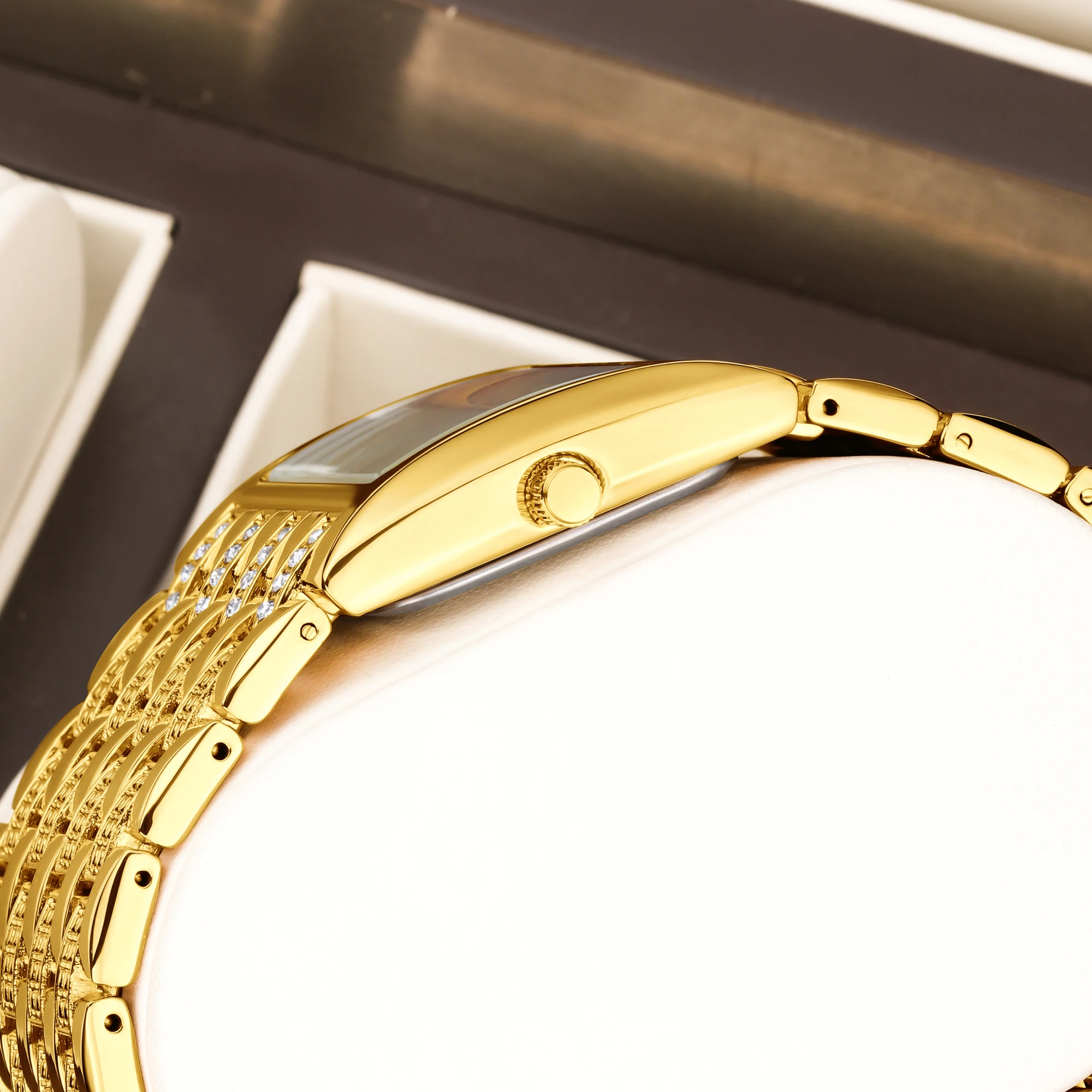 야라루시 럭셔리 올 골드 스퀘어 여성 쿼츠 시계 야라루 - Luxury Watch Gift For Her 리뷰 및 가격