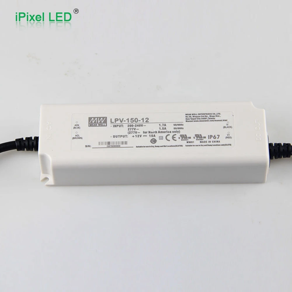 

LPV Waterproof DC5V/12V/24V 150W Power Supply LED Lighting Transformer